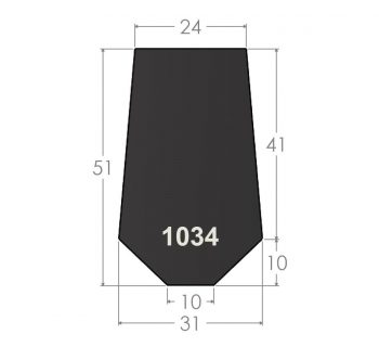 Grouser Relug Bar 51mm High 450HB
