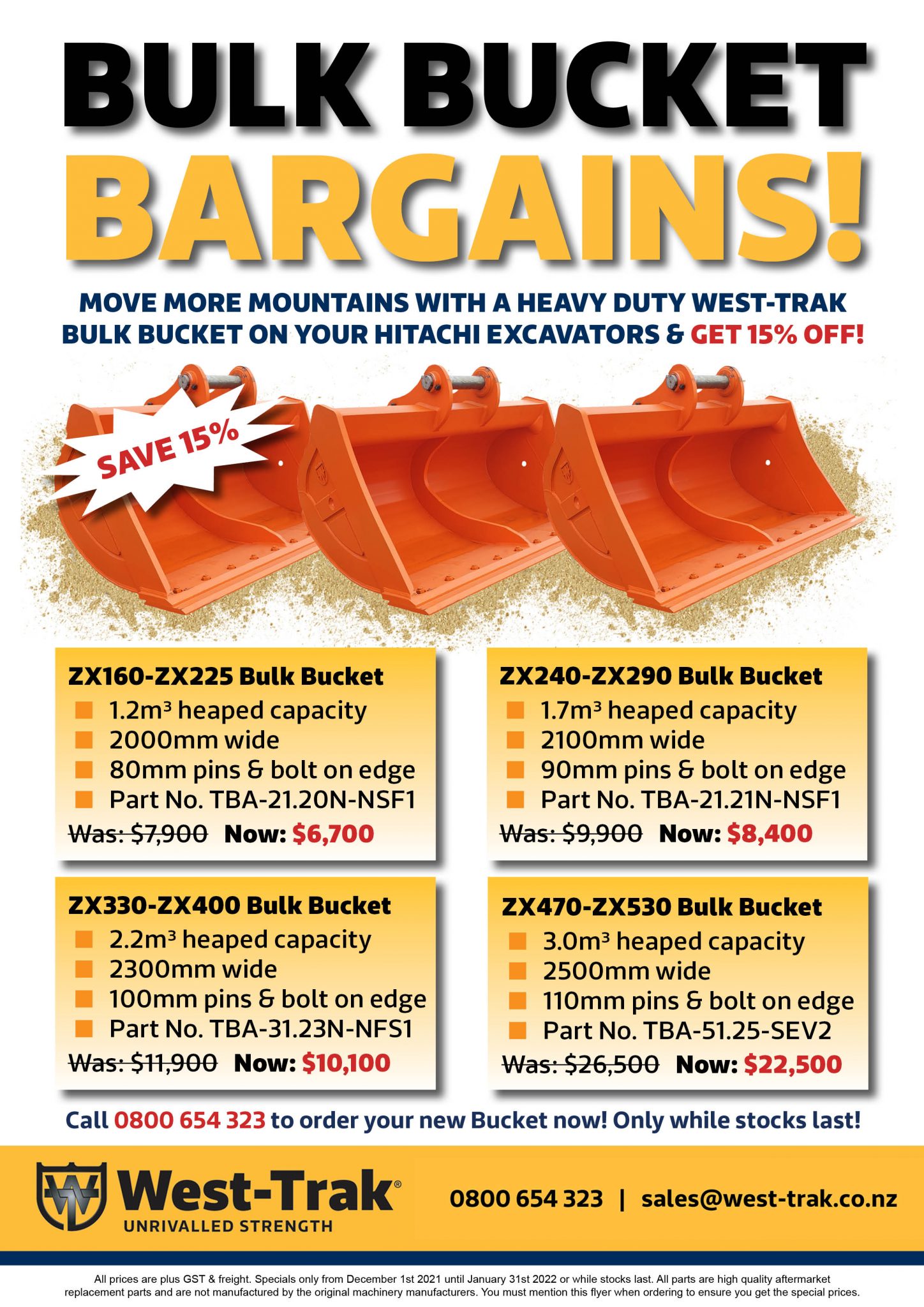 Bulk Bucket Bargains! WestTrak NZ
